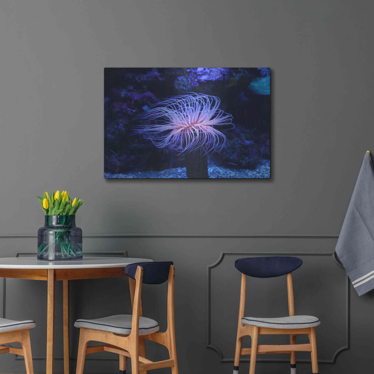'Deep Sea Tango' by Luxe Metal Portfolio – Metal Wall Art, 36x24 room view