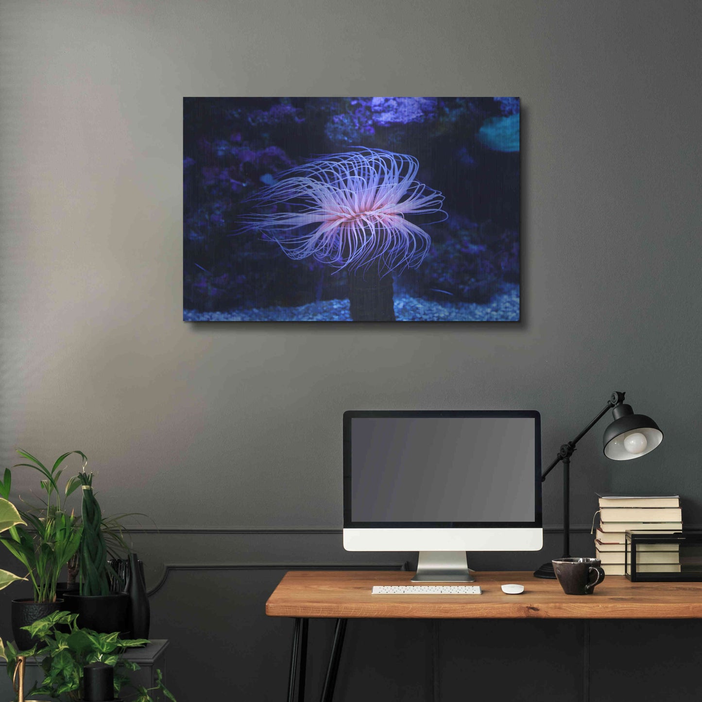 Luxe Metal Art 'Deep Sea Tango ' by Epic Portfolio Metal Wall Art,36x24