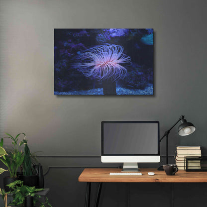 Luxe Metal Art 'Deep Sea Tango ' by Epic Portfolio Metal Wall Art,36x24