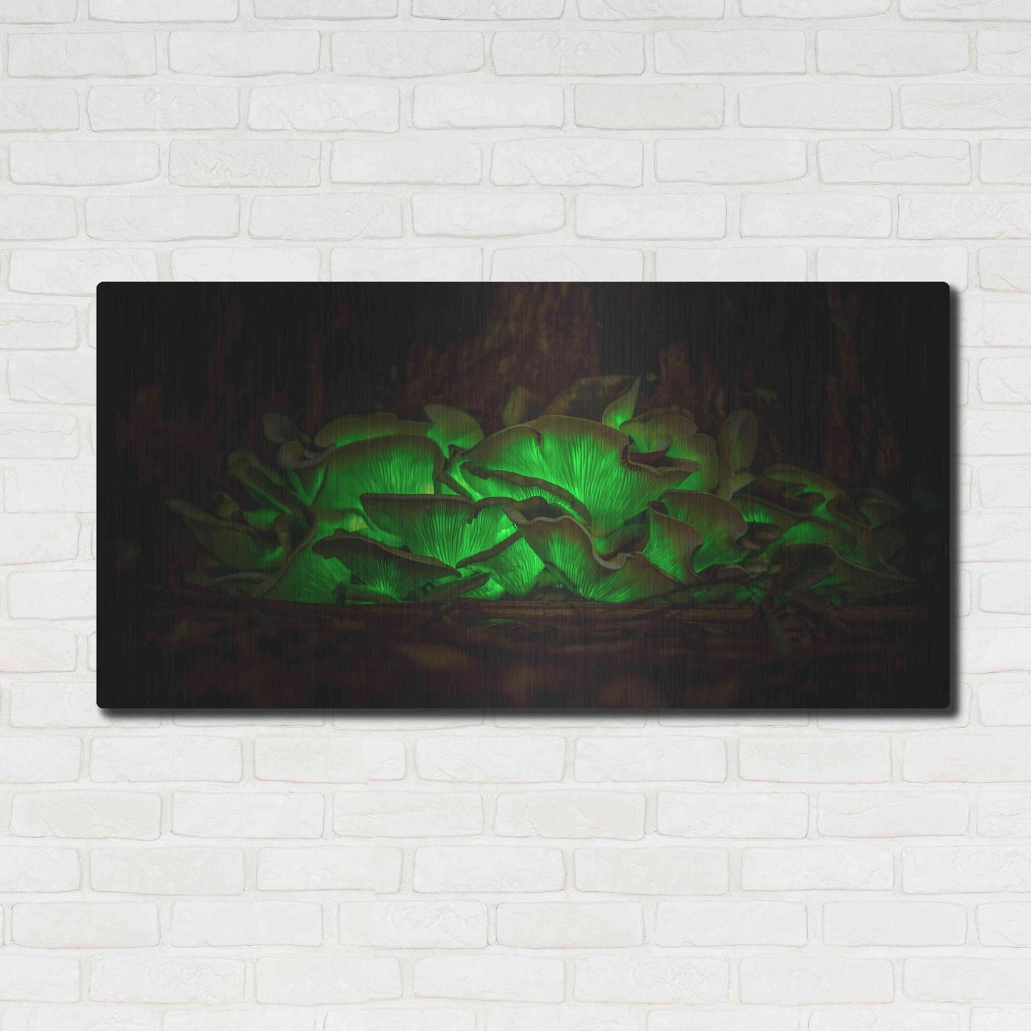 Luxe Metal Art 'Emerald Boom' by Epic Portfolio Metal Wall Art,48x24