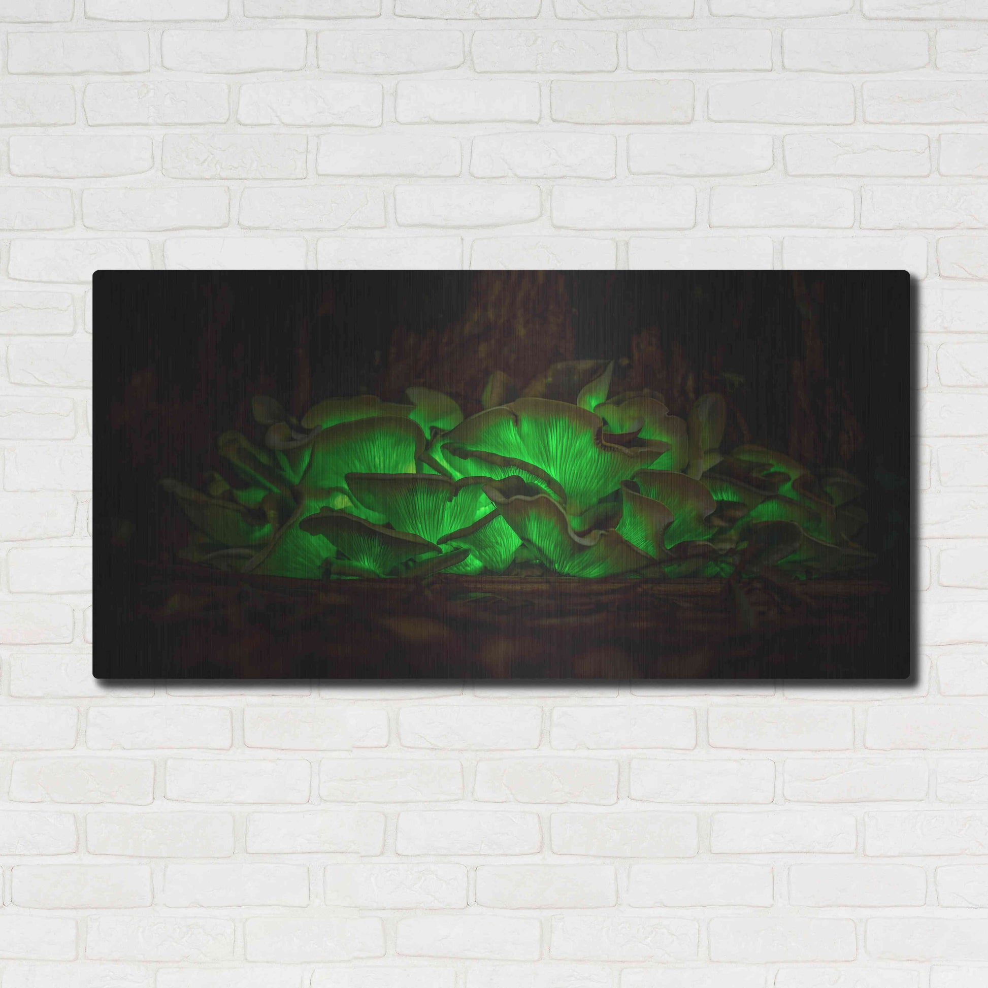 Luxe Metal Art 'Emerald Boom' by Epic Portfolio Metal Wall Art,48x24