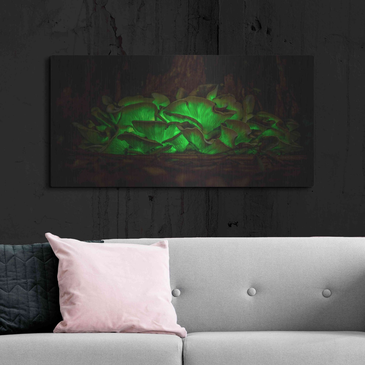 Luxe Metal Art 'Emerald Boom' by Epic Portfolio Metal Wall Art,48x24