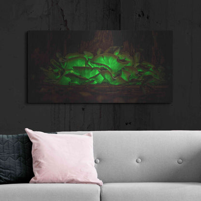 Luxe Metal Art 'Emerald Boom' by Epic Portfolio Metal Wall Art,48x24