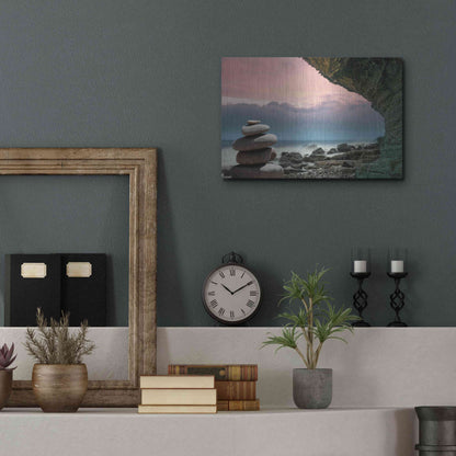 Luxe Metal Art 'Feng Shui' by Epic Portfolio Metal Wall Art,16x12