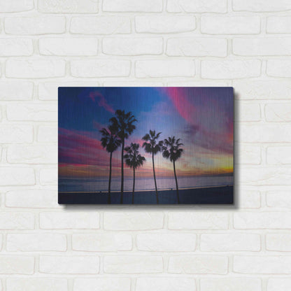 Luxe Metal Art 'Florida Sunset' by Epic Portfolio Metal Wall Art,24x16