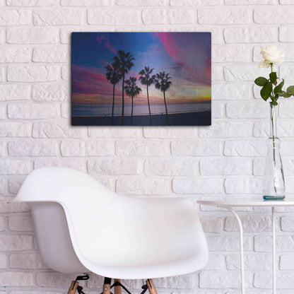 Luxe Metal Art 'Florida Sunset' by Epic Portfolio Metal Wall Art,24x16