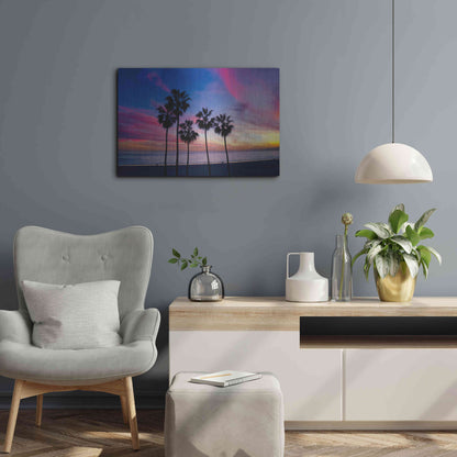 Luxe Metal Art 'Florida Sunset' by Epic Portfolio Metal Wall Art,24x16