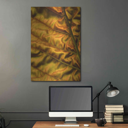 Luxe Metal Art 'Golden Desert' by Epic Portfolio Metal Wall Art,24x36