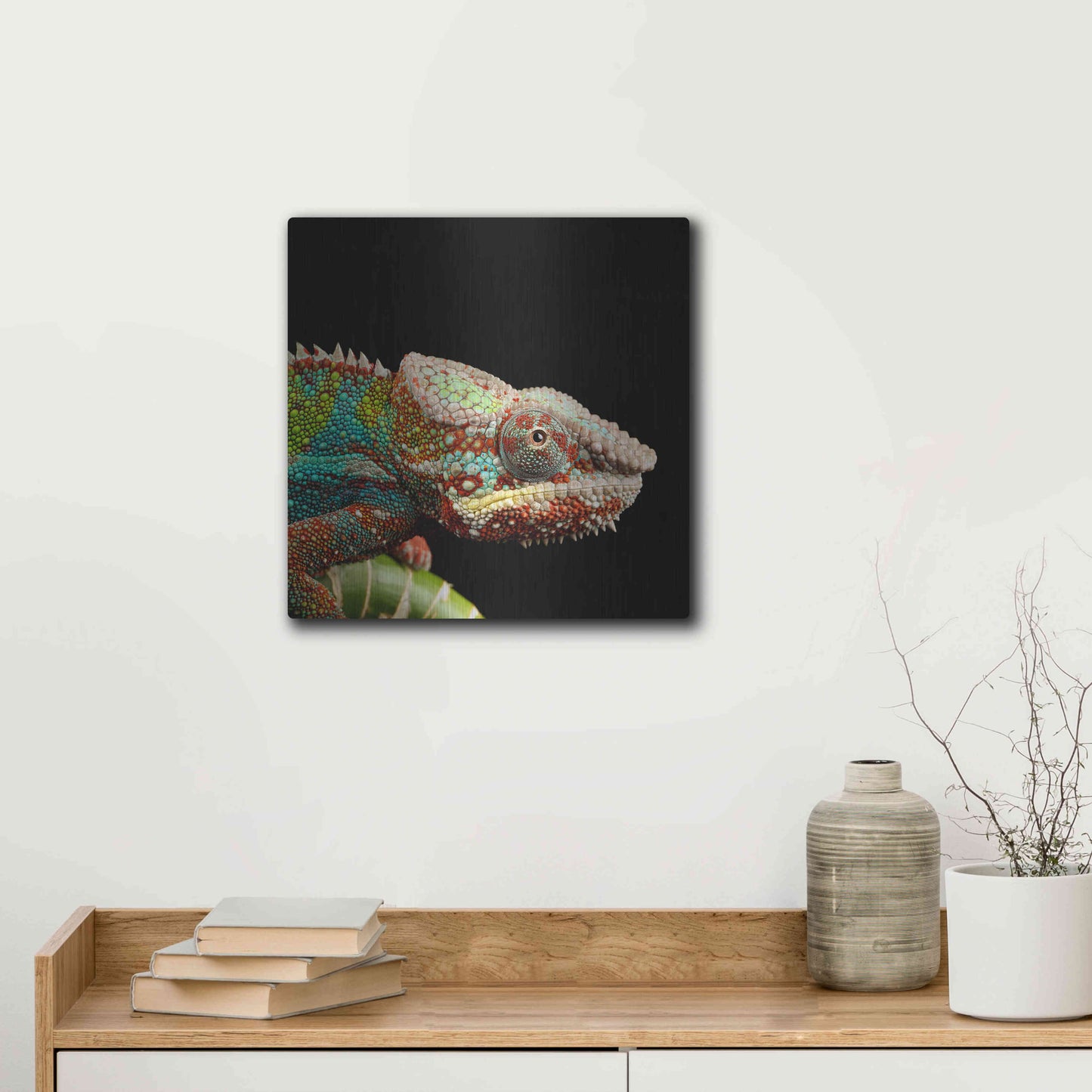 Luxe Metal Art 'Hide And Seek' by Epic Portfolio Metal Wall Art,12x12