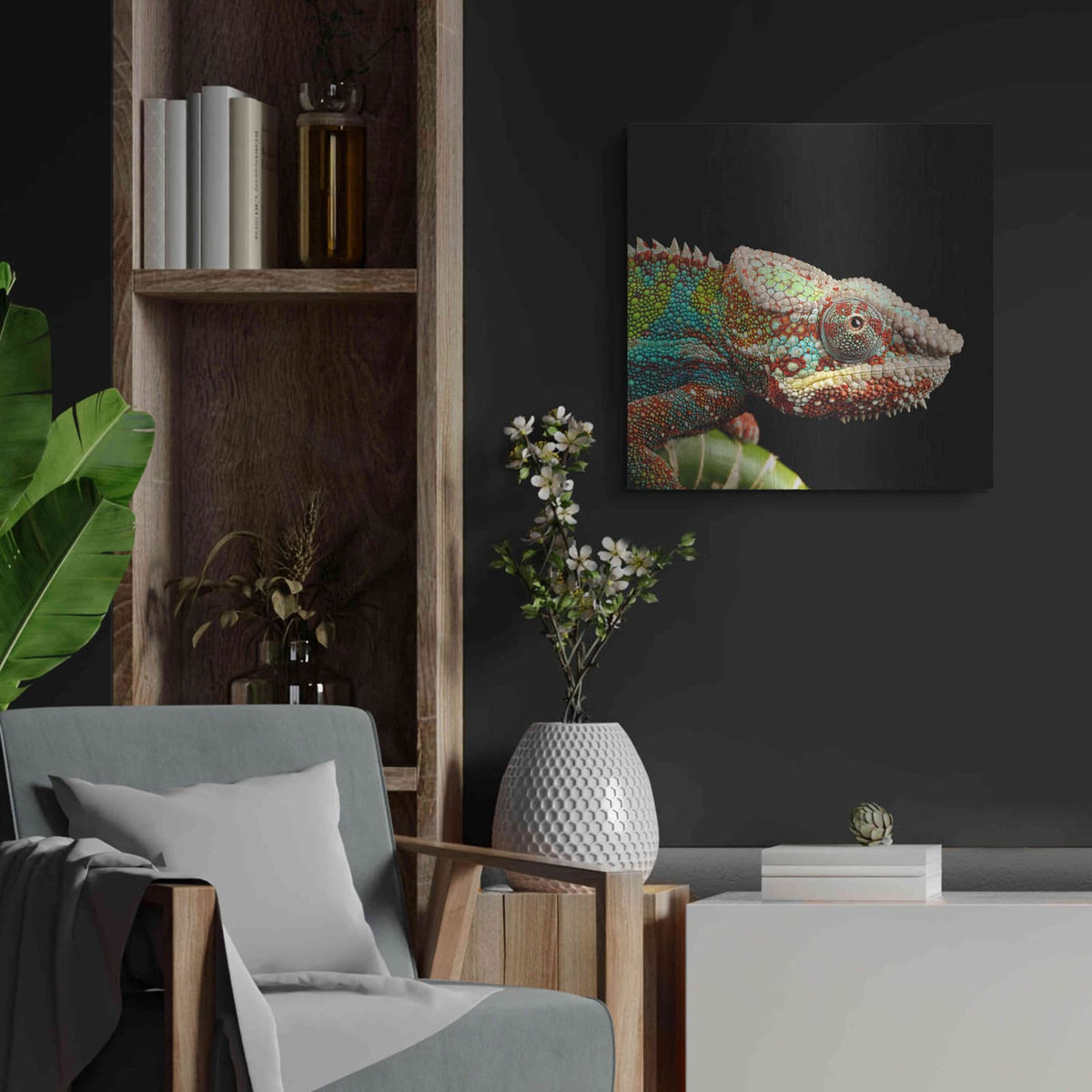 'Hide And Seek' by Luxe Metal Portfolio – Metal Wall Art, 24x24 room view