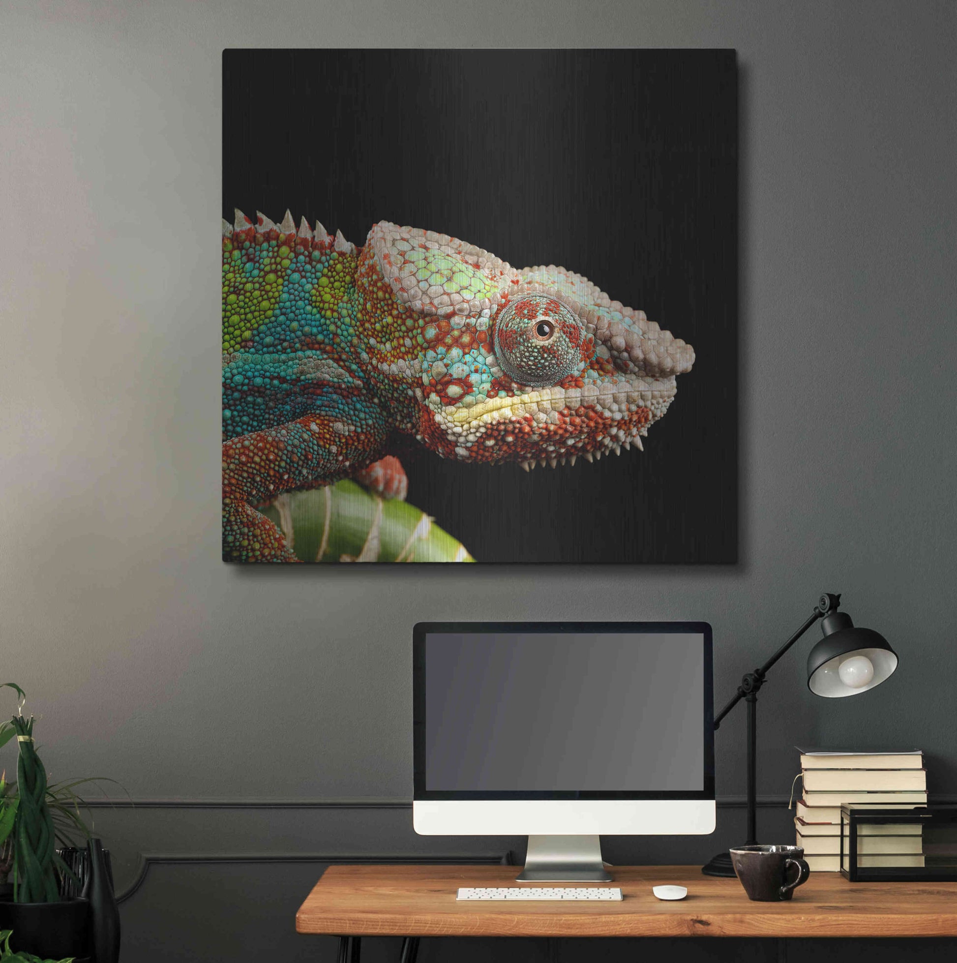 Luxe Metal Art 'Hide And Seek' by Epic Portfolio Metal Wall Art,36x36