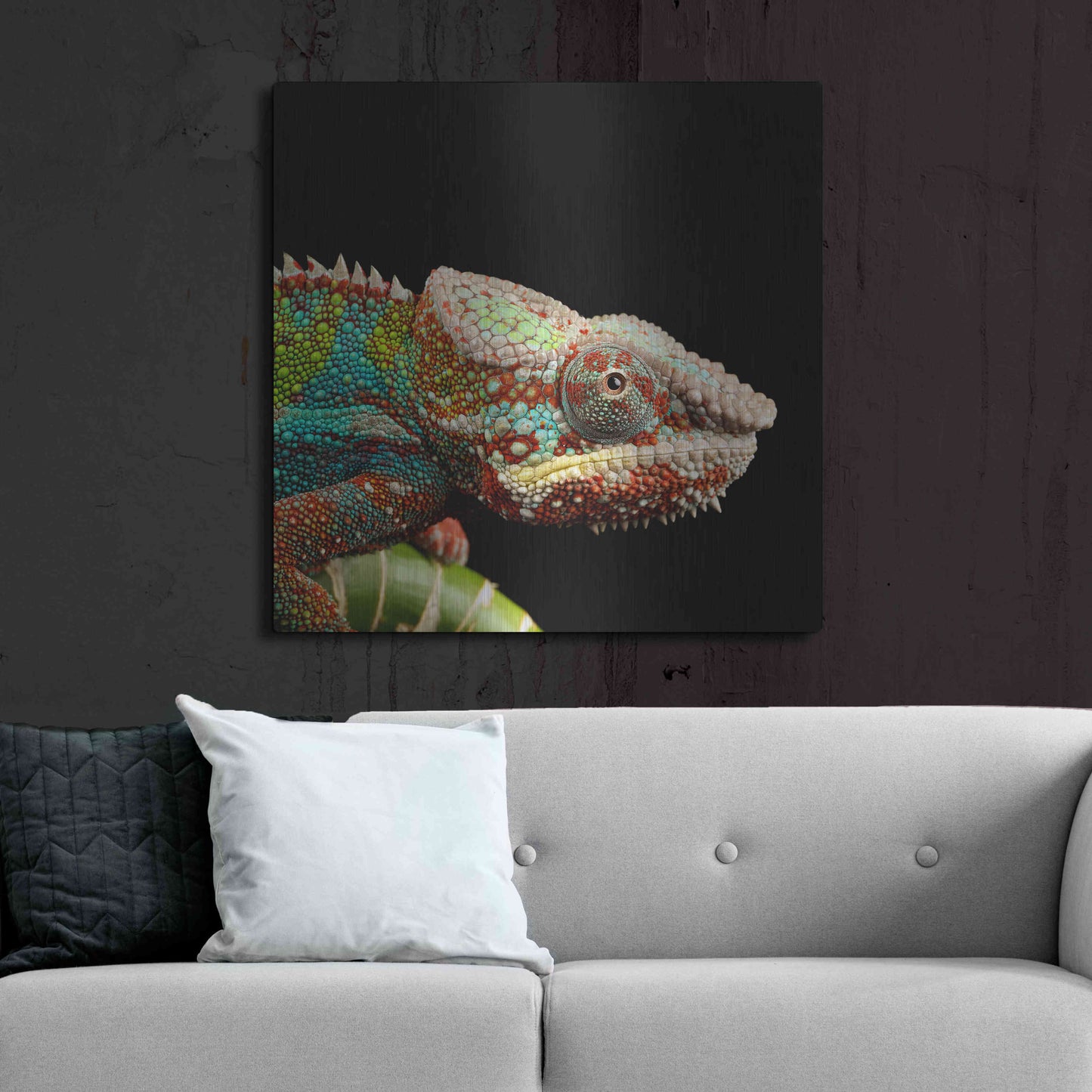 Luxe Metal Art 'Hide And Seek' by Epic Portfolio Metal Wall Art,36x36