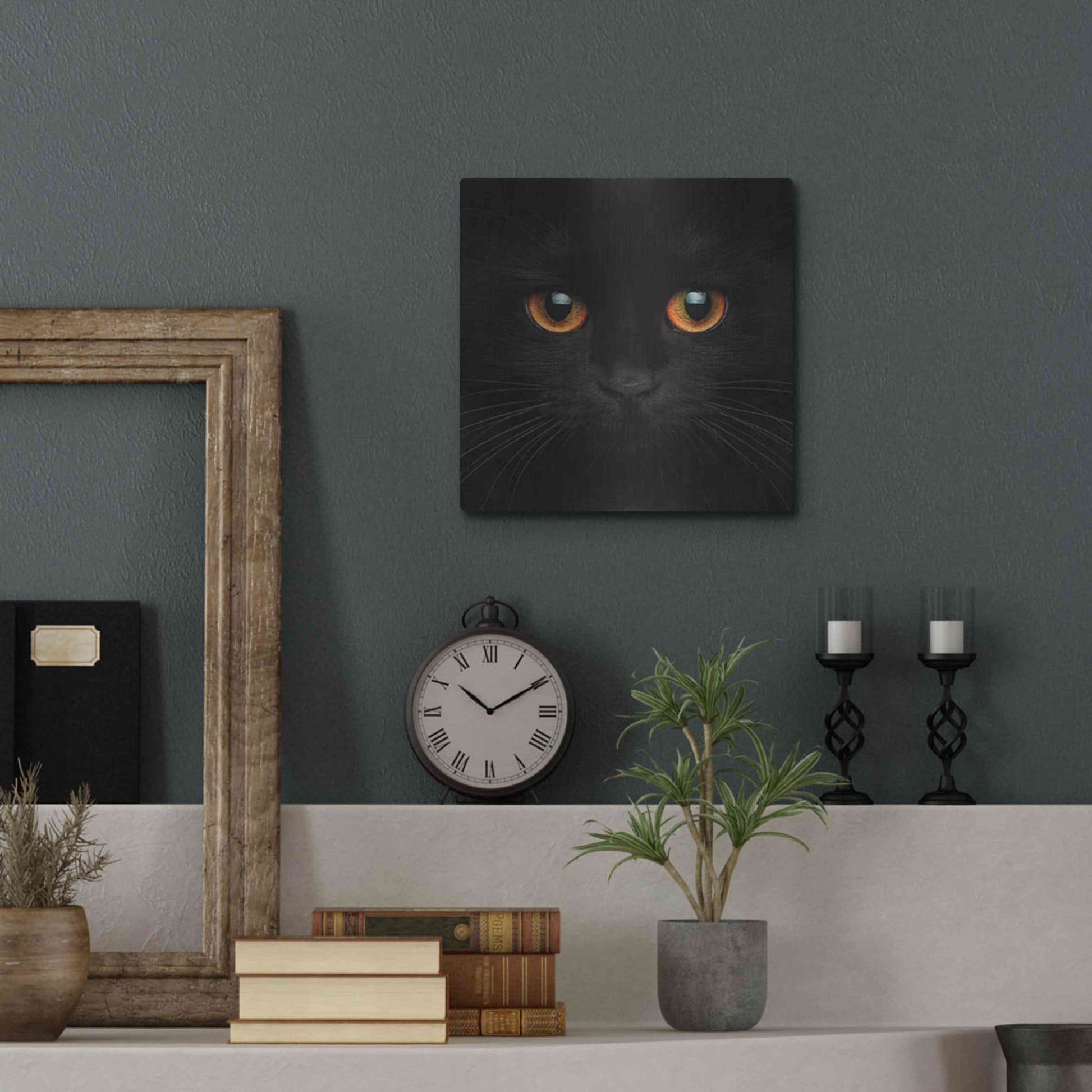 Luxe Metal Art 'Hunter' by Epic Portfolio Metal Wall Art,12x12