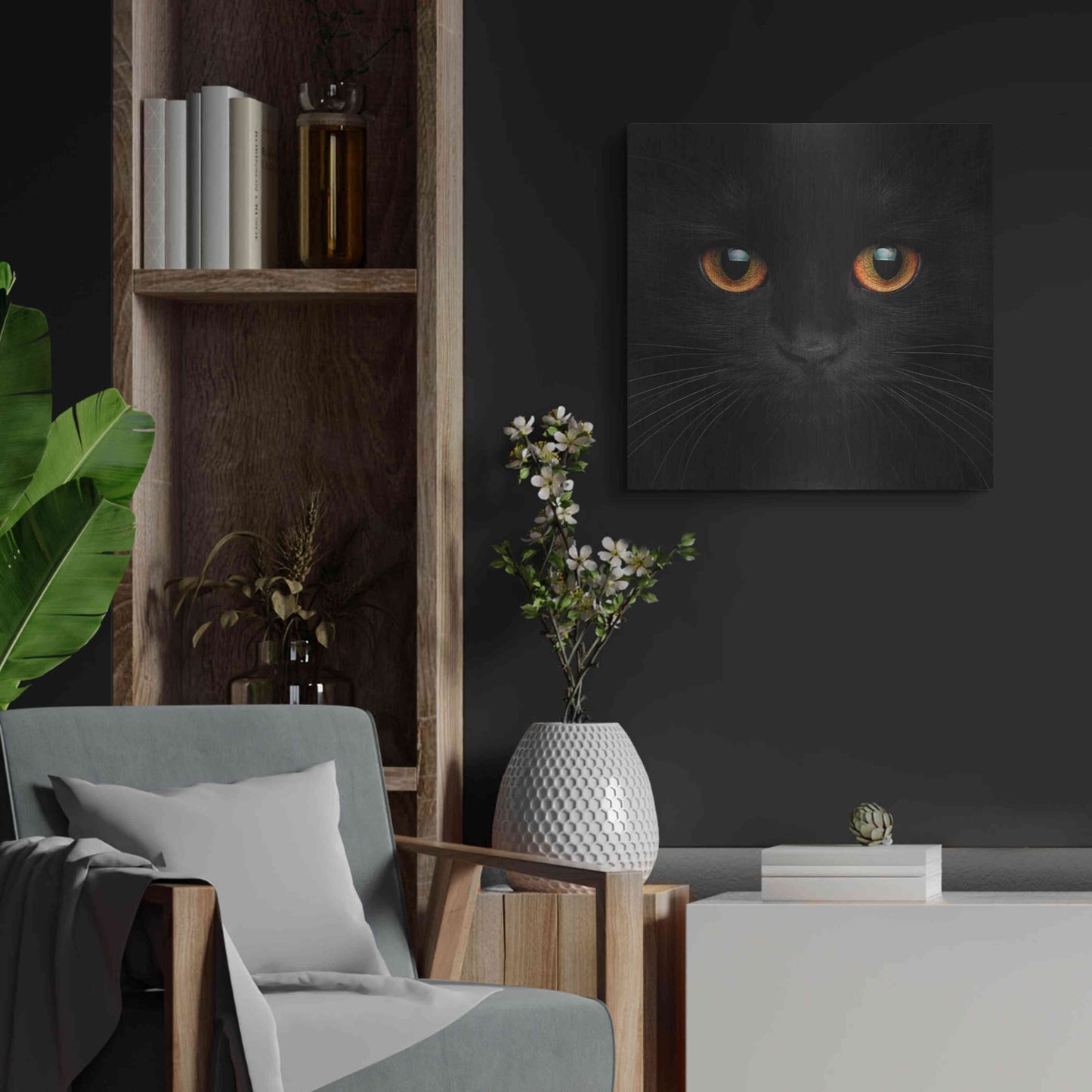 Luxe Metal Art 'Hunter' by Epic Portfolio Metal Wall Art,24x24