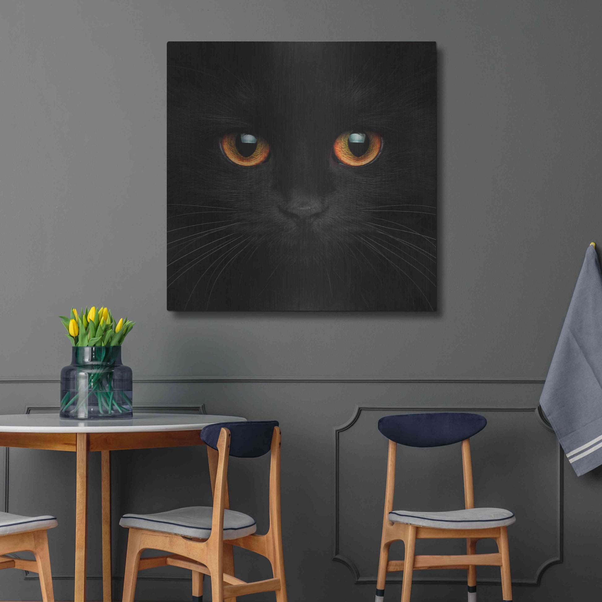 Luxe Metal Art 'Hunter' by Epic Portfolio Metal Wall Art,36x36