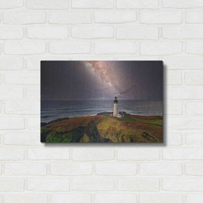 Luxe Metal Art 'Milky Way Beacon' by Epic Portfolio Metal Wall Art,24x16