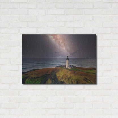 Luxe Metal Art 'Milky Way Beacon' by Epic Portfolio Metal Wall Art,36x24