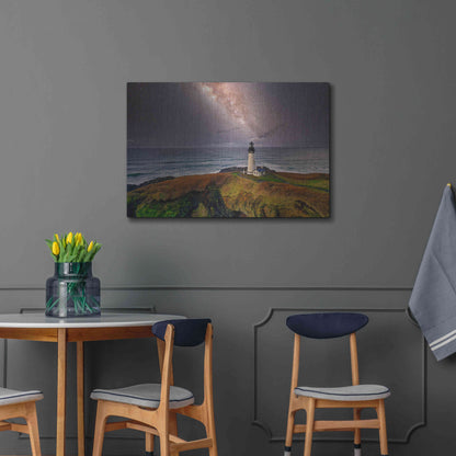 Luxe Metal Art 'Milky Way Beacon' by Epic Portfolio Metal Wall Art,36x24