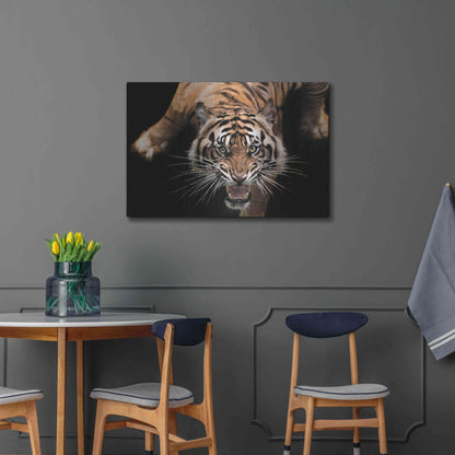Luxe Metal Art 'Nice Kitty' by Epic Portfolio Metal Wall Art,36x24