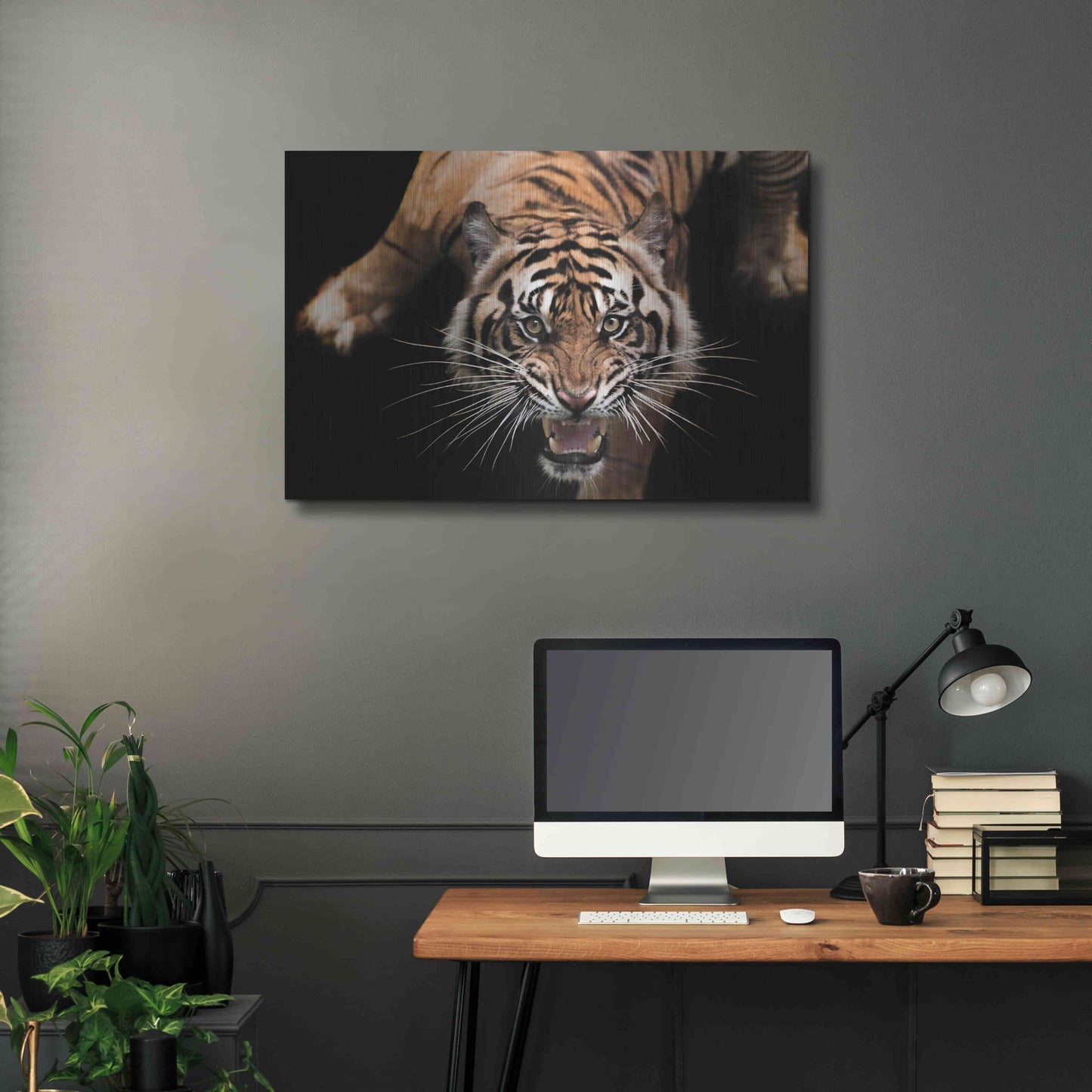 Luxe Metal Art 'Nice Kitty' by Epic Portfolio Metal Wall Art,36x24