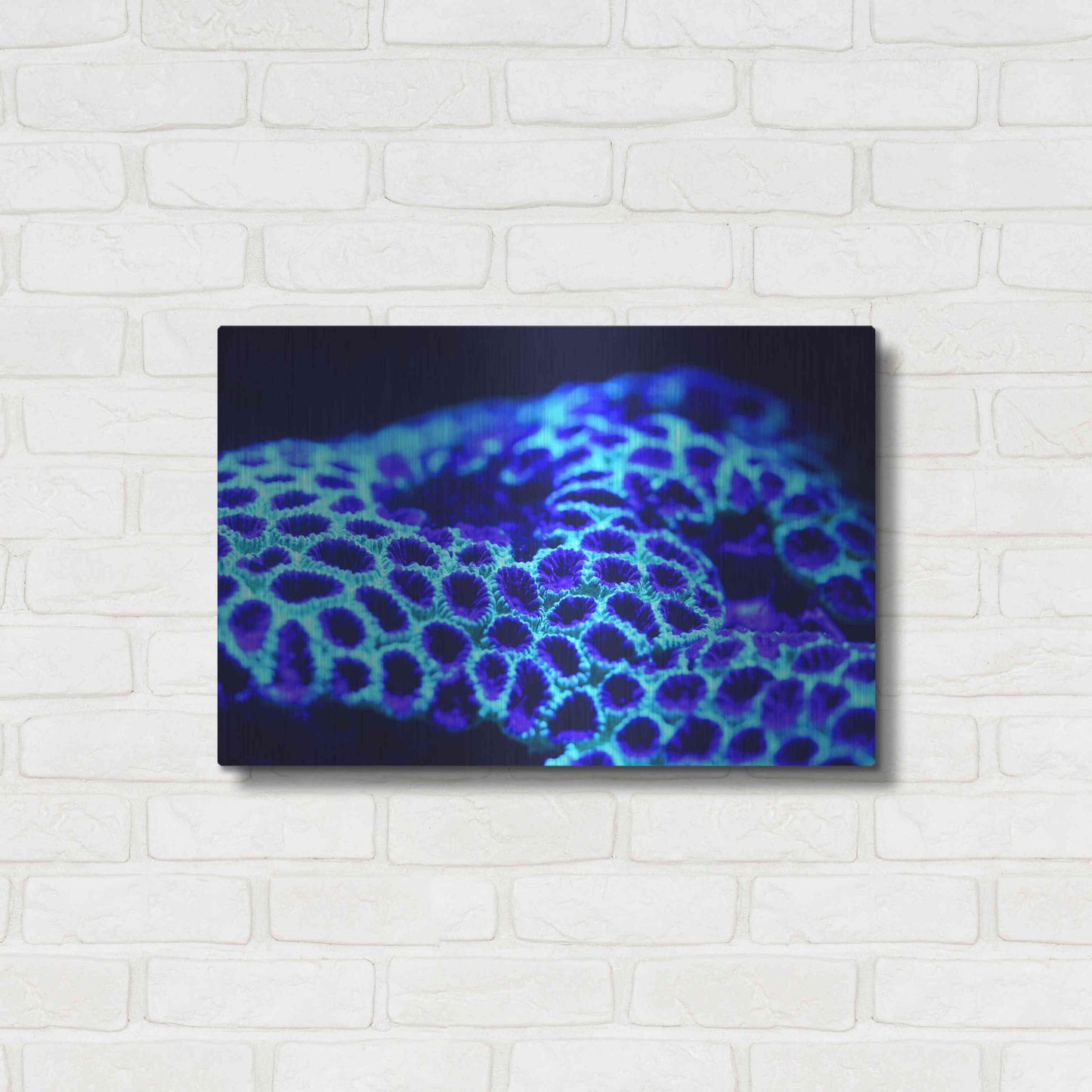 Luxe Metal Art 'Ocean Carpet' by Epic Portfolio Metal Wall Art,24x16