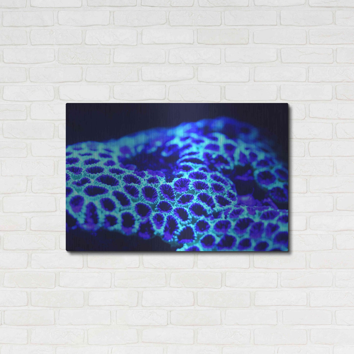 Luxe Metal Art 'Ocean Carpet' by Epic Portfolio Metal Wall Art,36x24