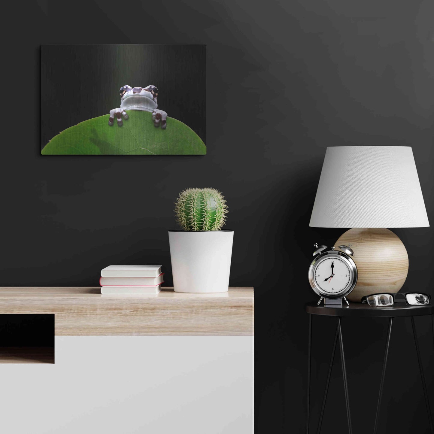 Luxe Metal Art 'Peekaboo' by Epic Portfolio Metal Wall Art,24x16