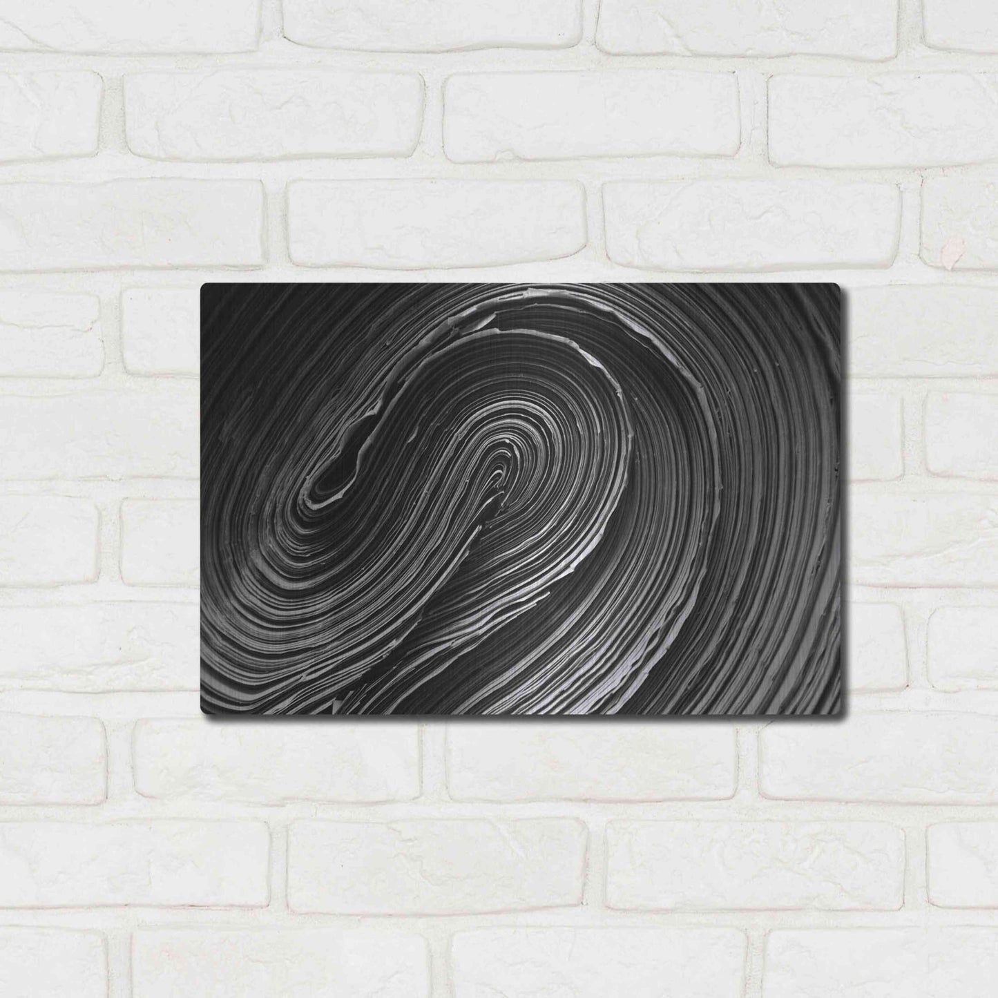 Luxe Metal Art 'Rolled Up' by Epic Portfolio Metal Wall Art,16x12