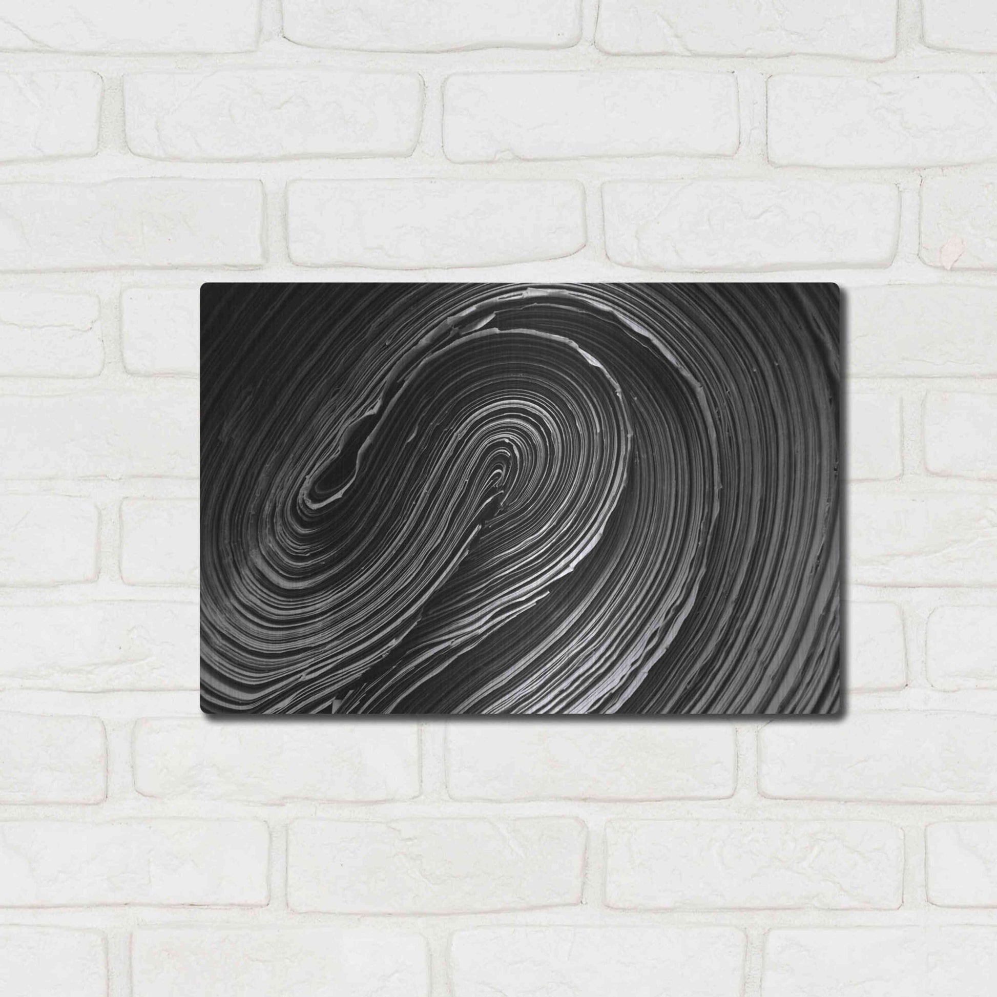Luxe Metal Art 'Rolled Up' by Epic Portfolio Metal Wall Art,16x12