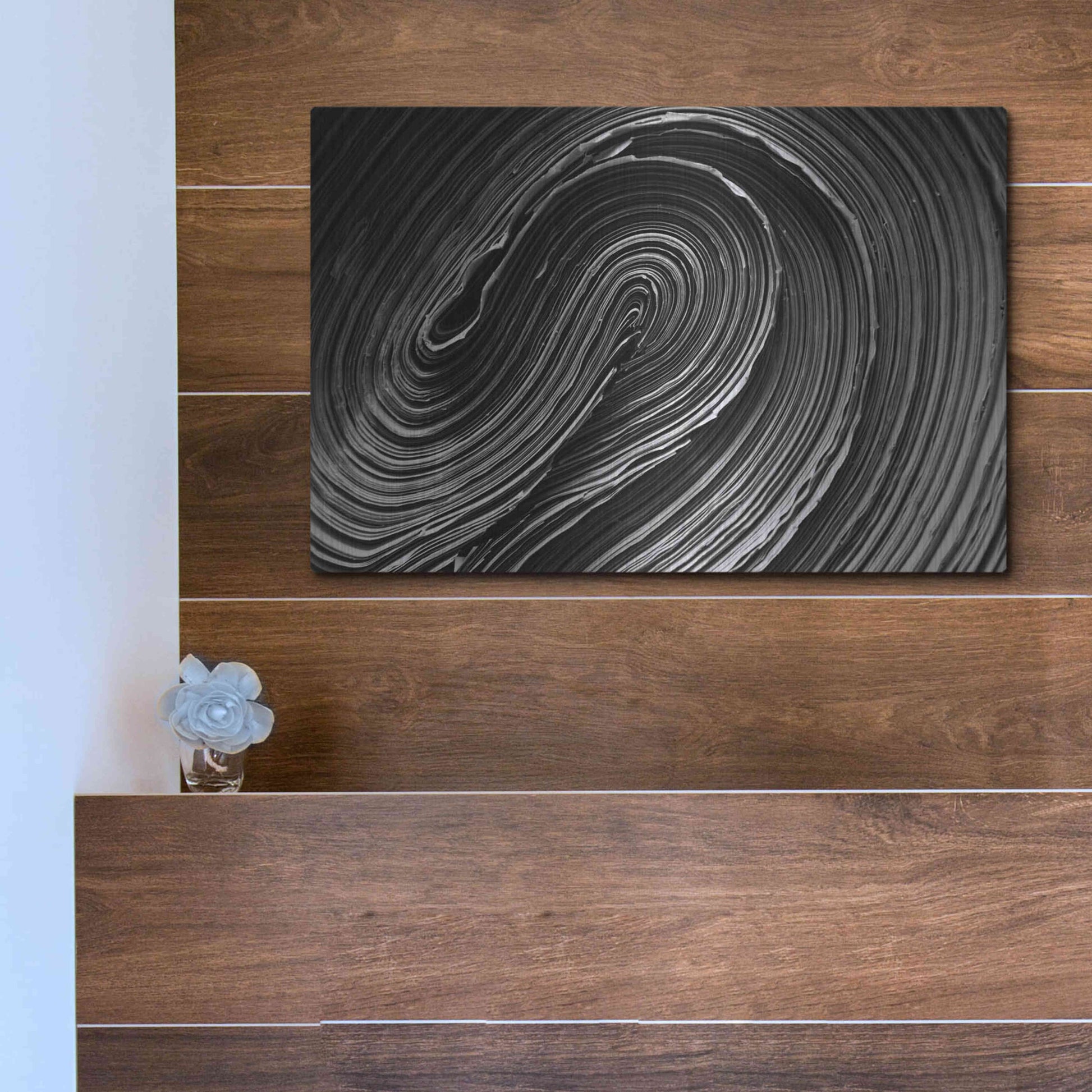 Luxe Metal Art 'Rolled Up' by Epic Portfolio Metal Wall Art,16x12