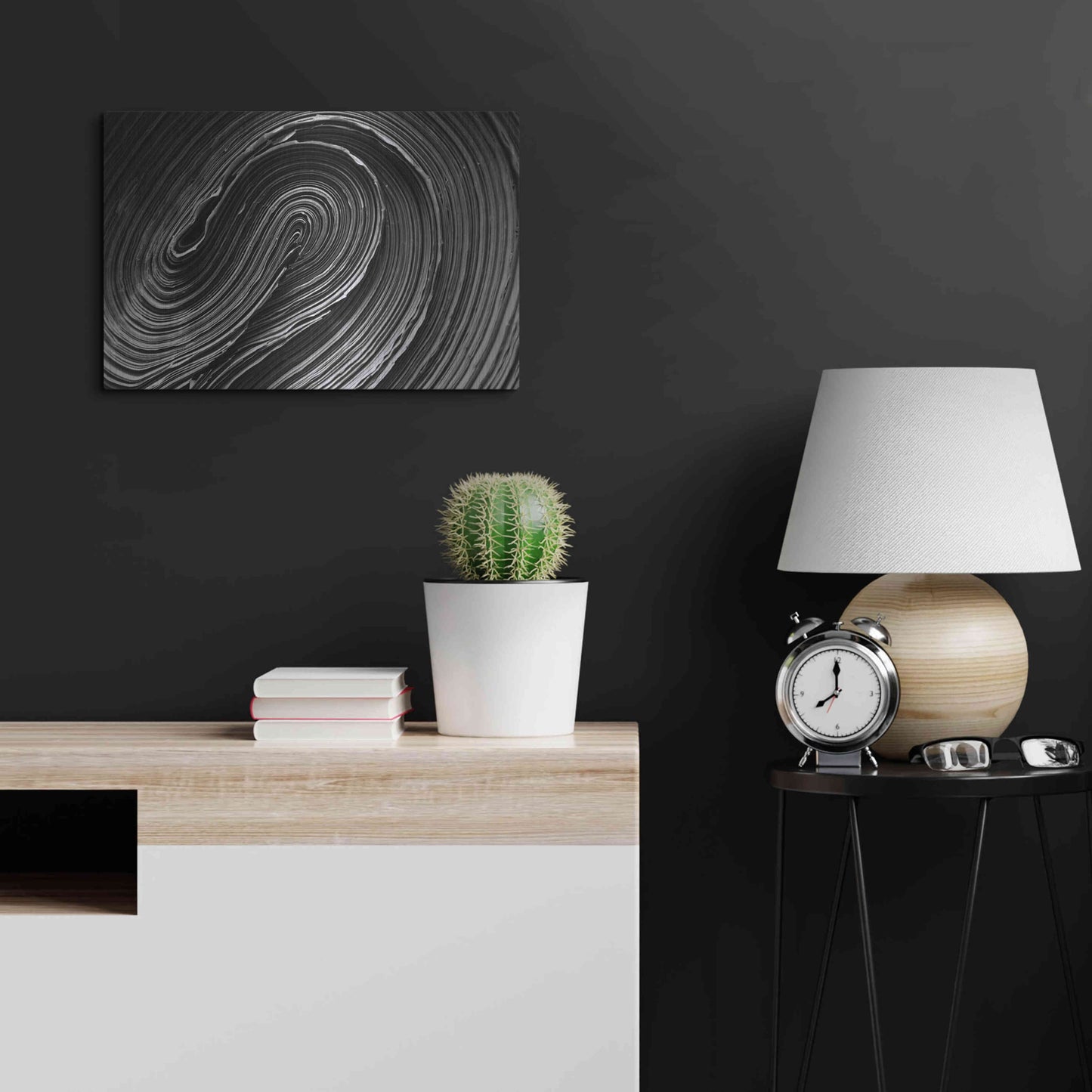 Luxe Metal Art 'Rolled Up' by Epic Portfolio Metal Wall Art,24x16