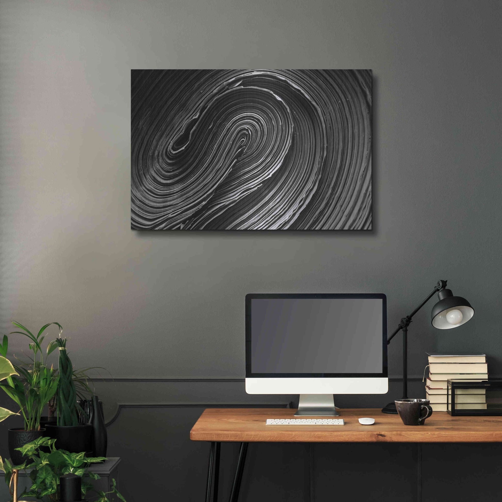 Luxe Metal Art 'Rolled Up' by Epic Portfolio Metal Wall Art,36x24