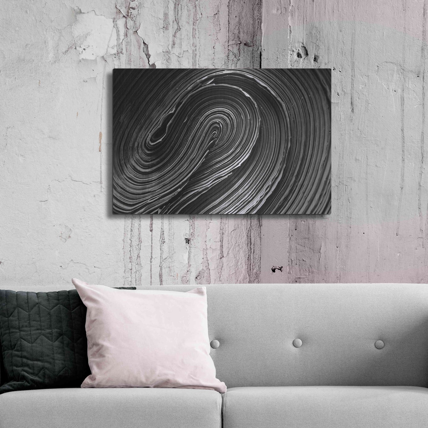 Luxe Metal Art 'Rolled Up' by Epic Portfolio Metal Wall Art,36x24