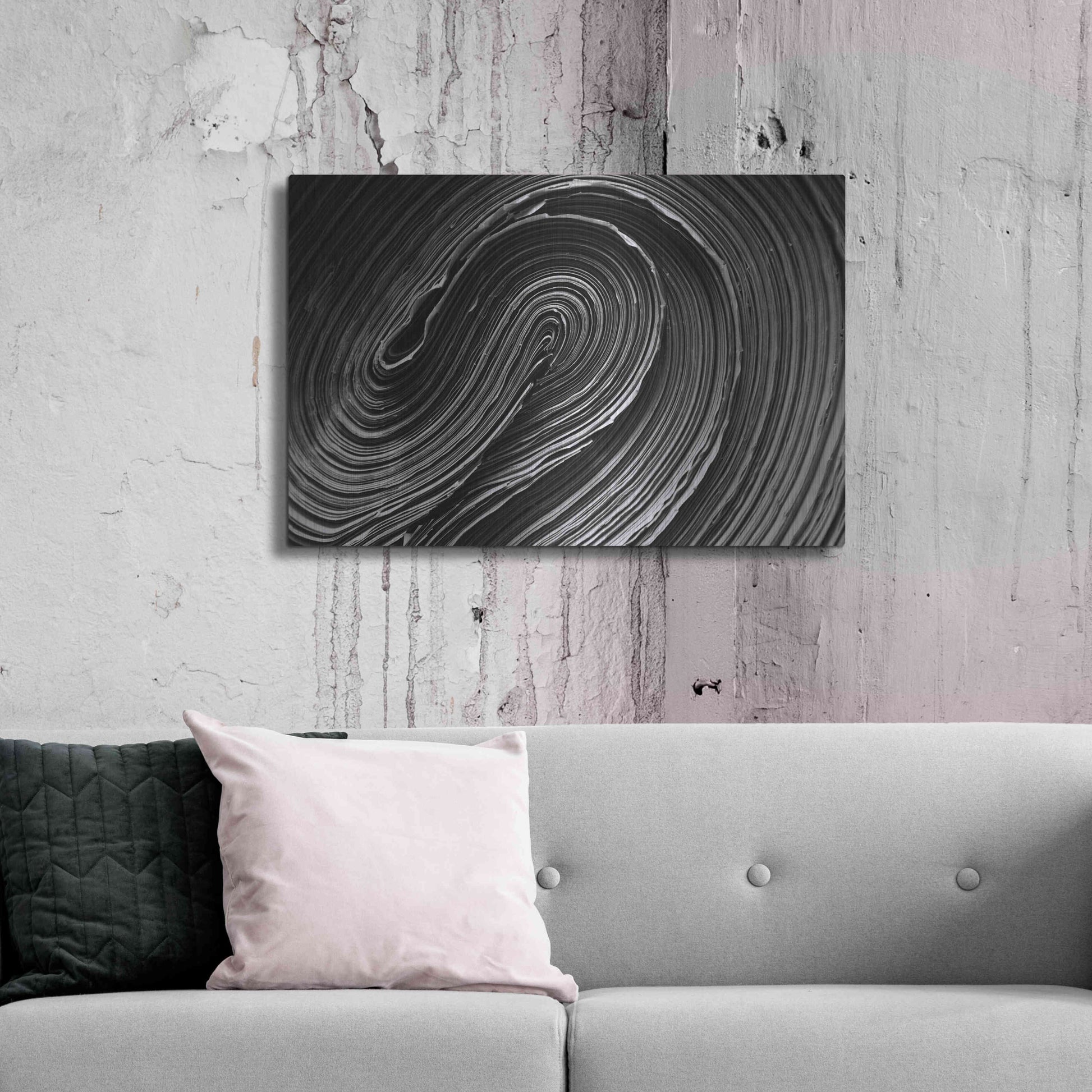 Luxe Metal Art 'Rolled Up' by Epic Portfolio Metal Wall Art,36x24