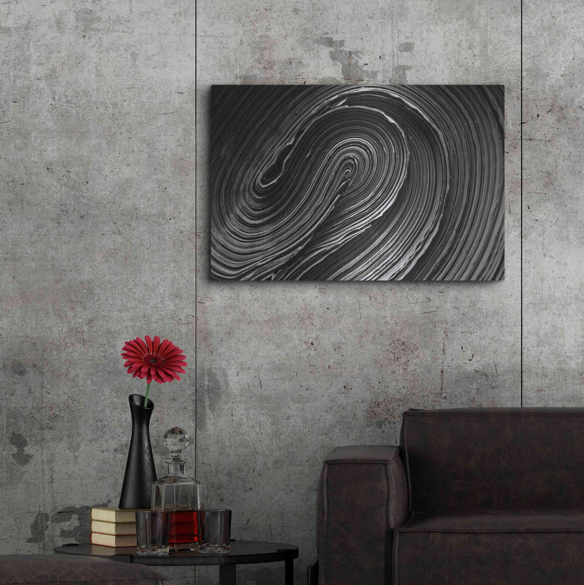 Luxe Metal Art 'Rolled Up' by Epic Portfolio Metal Wall Art,36x24