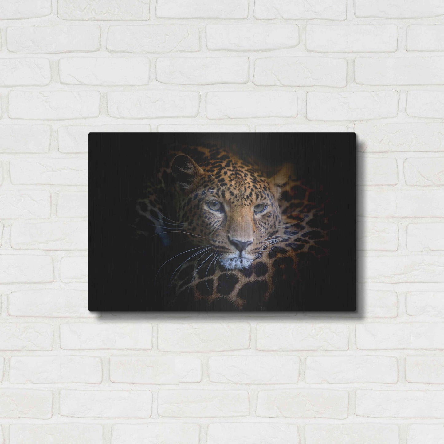 Luxe Metal Art 'Sleepy Leopard' by Epic Portfolio Metal Wall Art,24x16