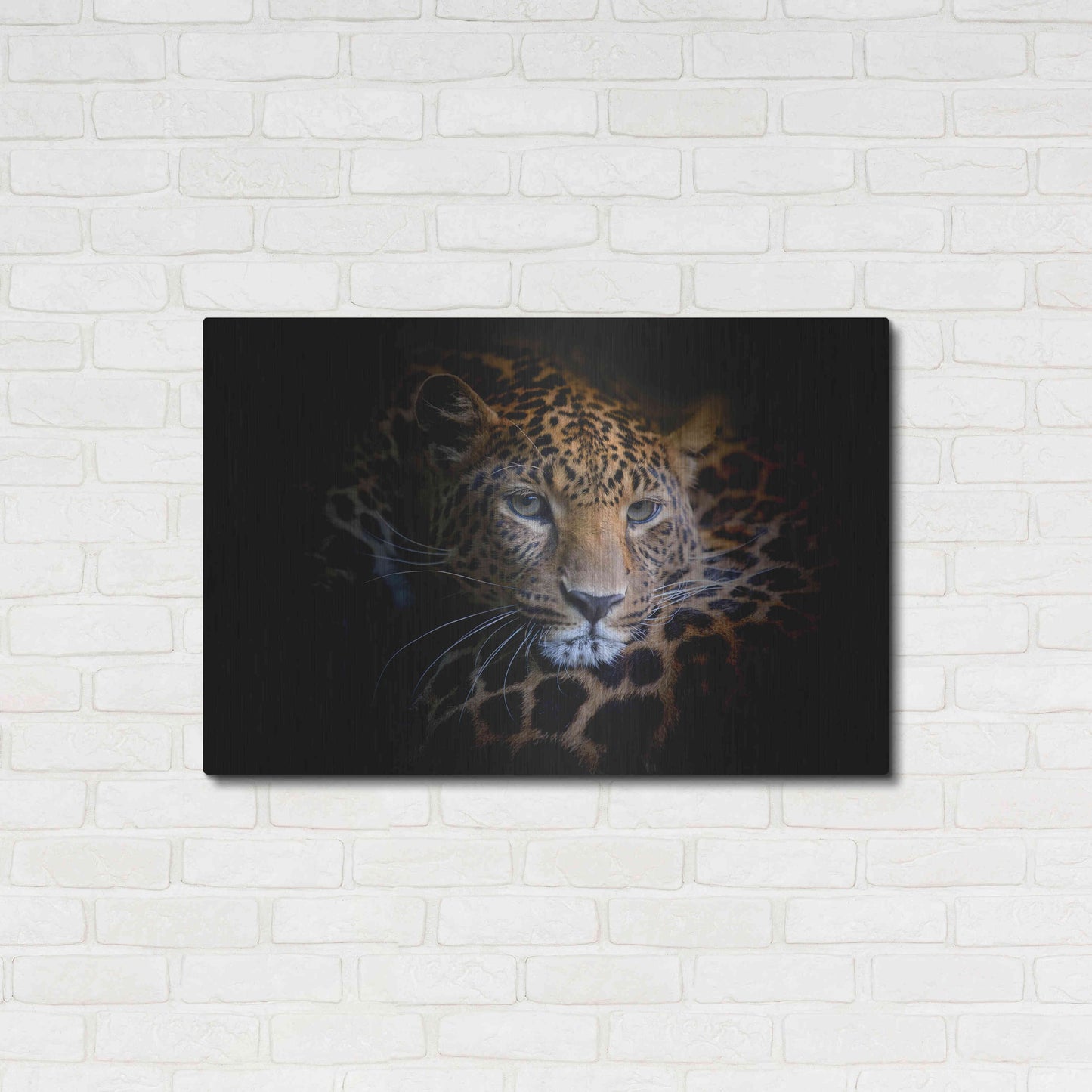 Luxe Metal Art 'Sleepy Leopard' by Epic Portfolio Metal Wall Art,36x24