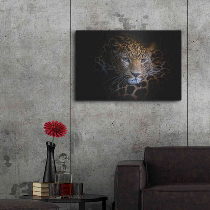 Luxe Metal Art 'Sleepy Leopard' by Epic Portfolio Metal Wall Art,36x24