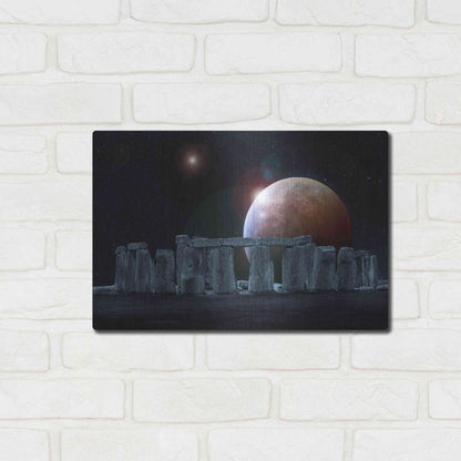 Luxe Metal Art 'Stonehenge Aligned' by Epic Portfolio Metal Wall Art,16x12