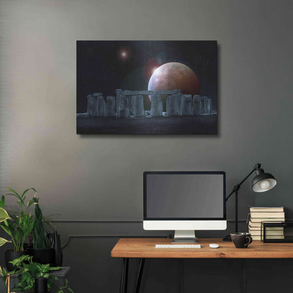 Luxe Metal Art 'Stonehenge Aligned' by Epic Portfolio Metal Wall Art,36x24