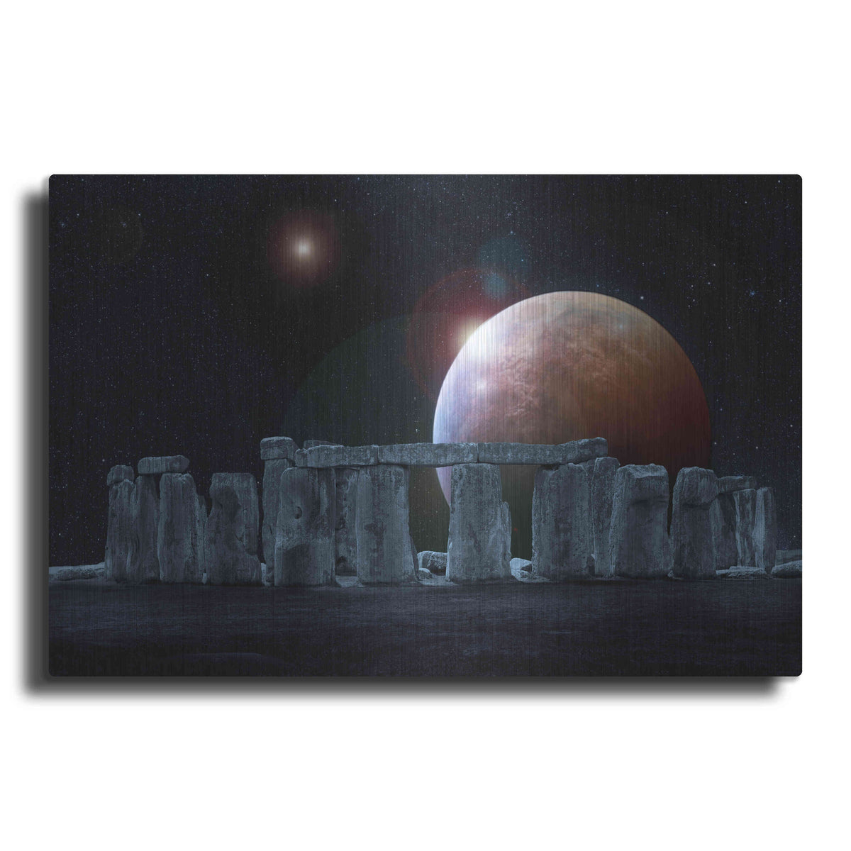 Luxe Metal Art 'Stonehenge Aligned' by Epic Portfolio Metal Wall Art
