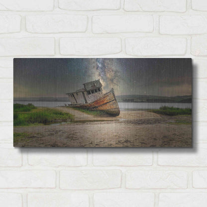 Luxe Metal Art 'Stranded' by Epic Portfolio Metal Wall Art,24x12