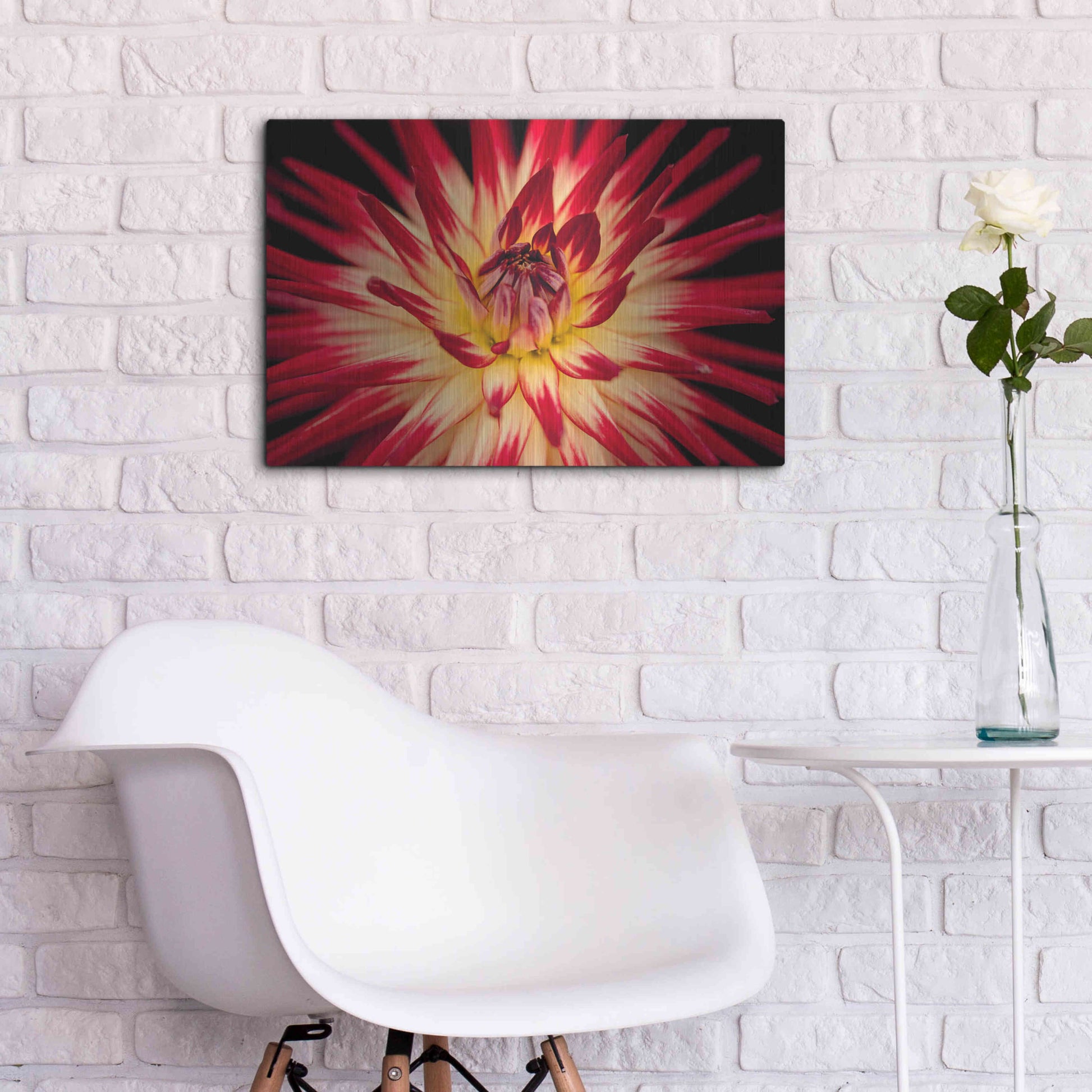 Luxe Metal Art 'Sunfire' by Epic Portfolio Metal Wall Art,24x16