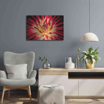 Luxe Metal Art 'Sunfire' by Epic Portfolio Metal Wall Art,24x16
