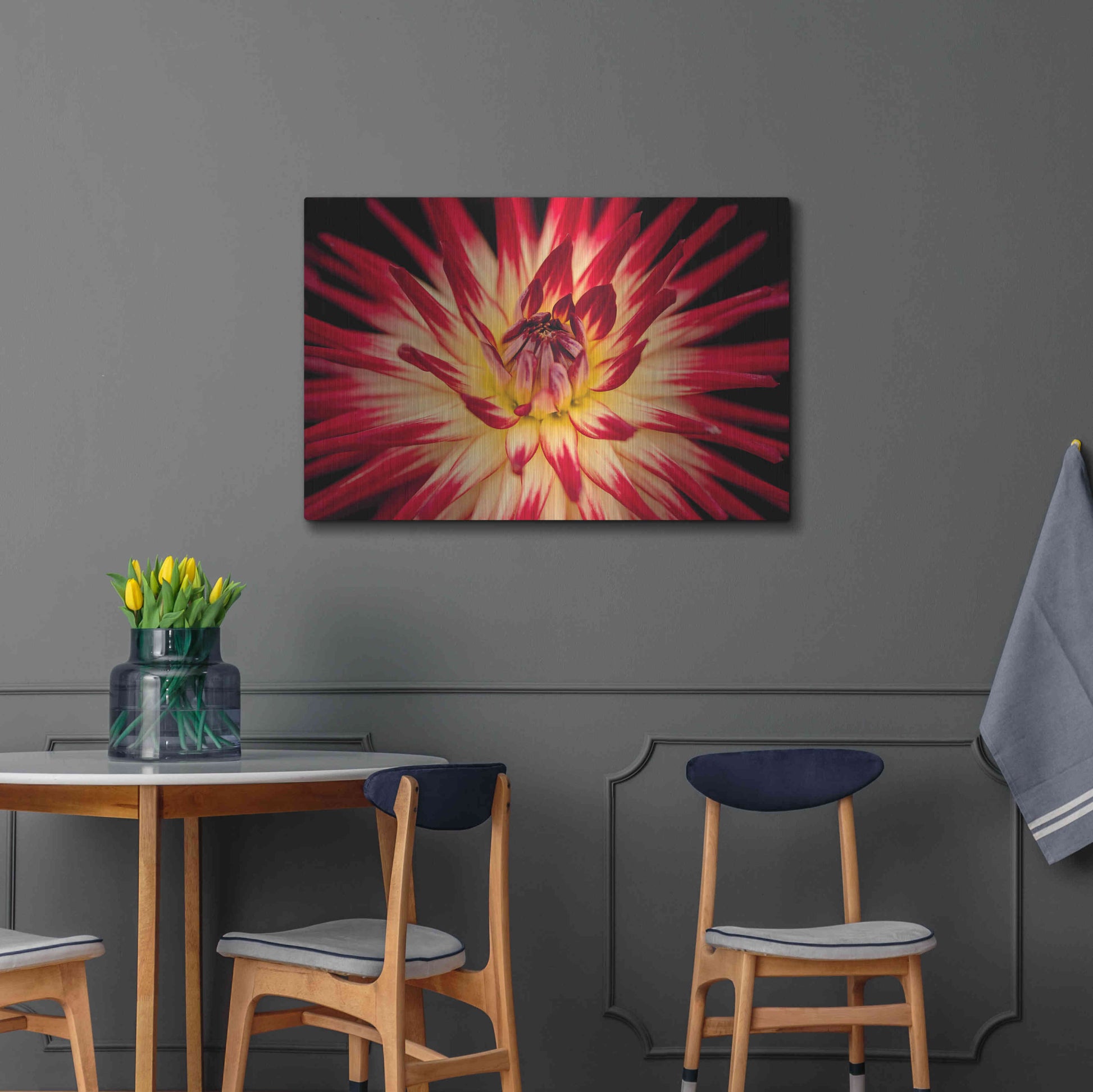 Luxe Metal Art 'Sunfire' by Epic Portfolio Metal Wall Art,36x24