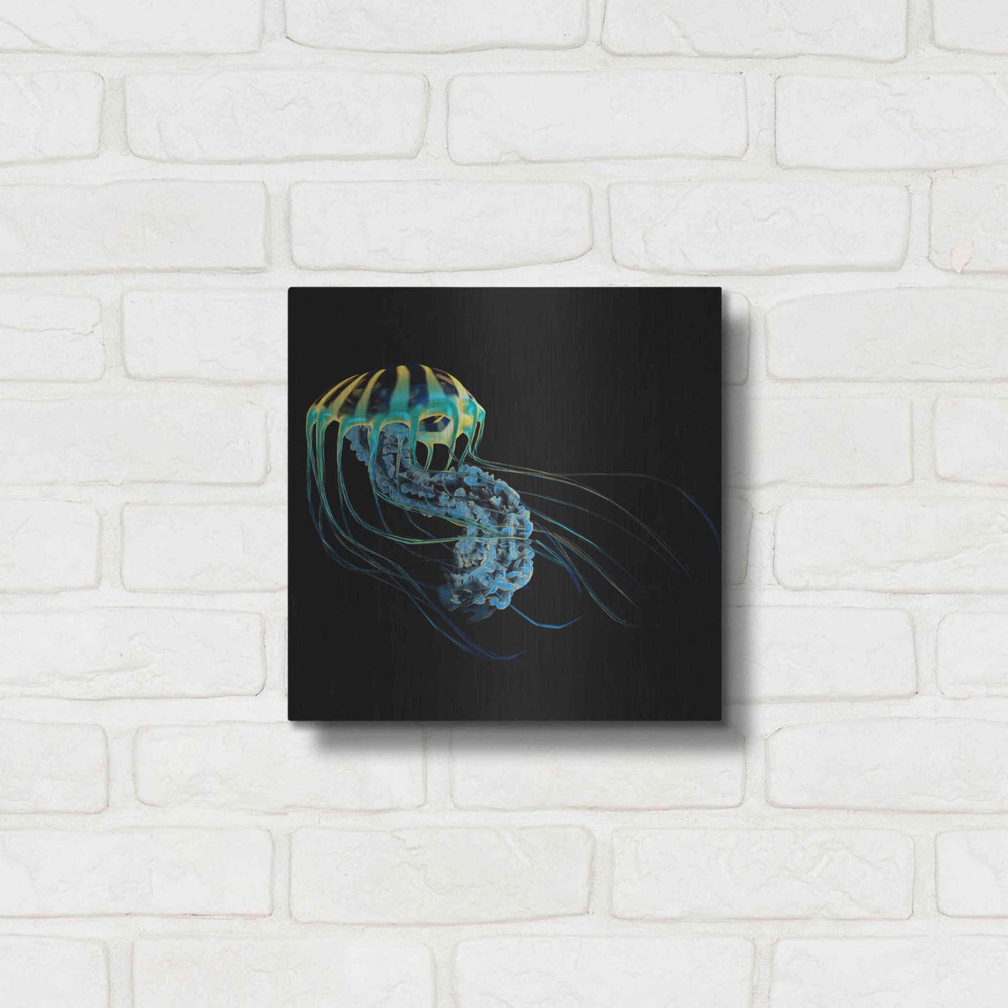 Luxe Metal Art 'The Deep Rastafari' by Epic Portfolio Metal Wall Art,12x12