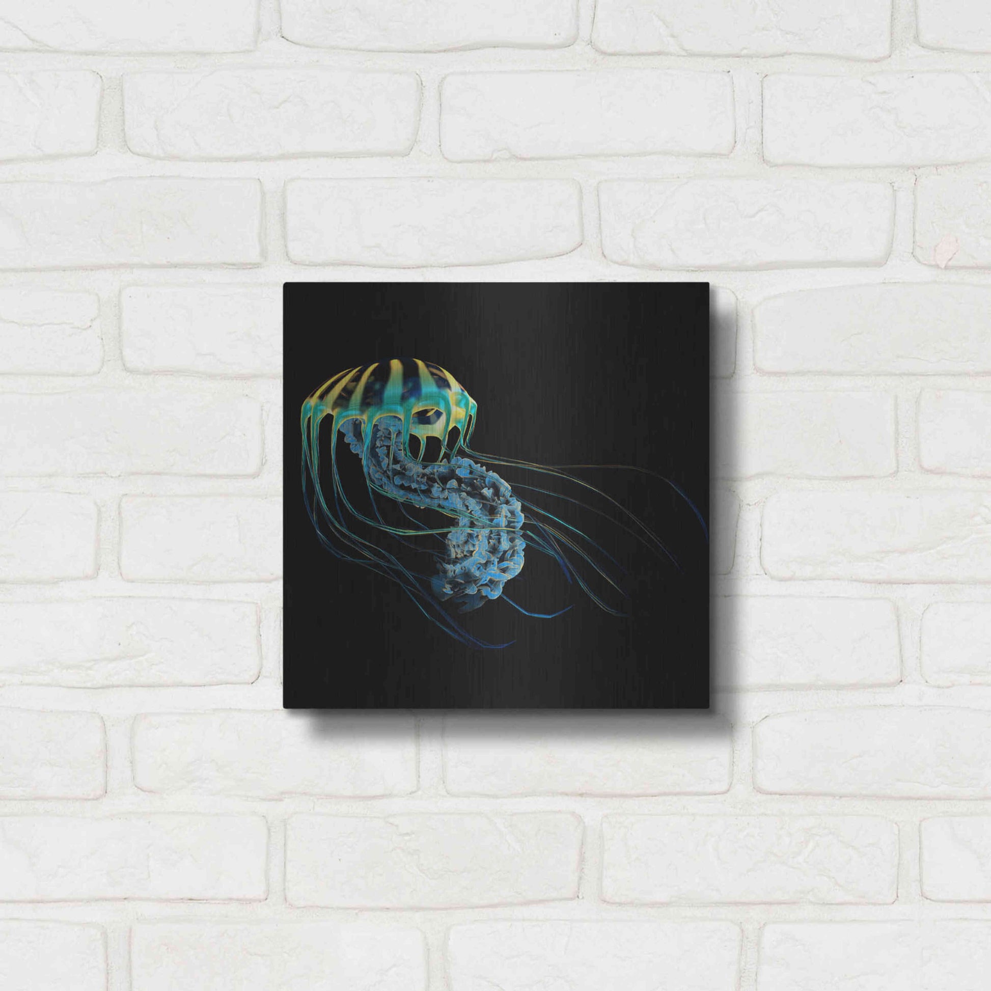 Luxe Metal Art 'The Deep Rastafari' by Epic Portfolio Metal Wall Art,12x12