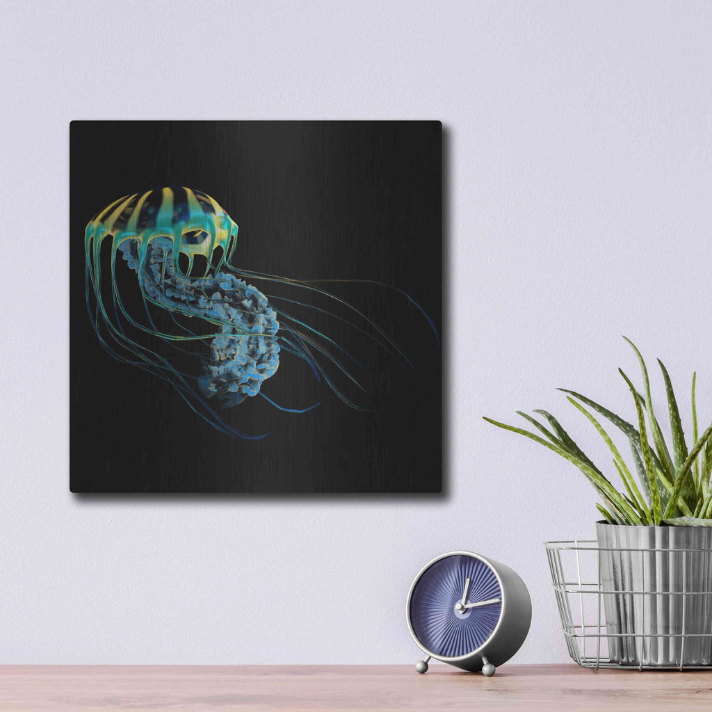 Luxe Metal Art 'The Deep Rastafari' by Epic Portfolio Metal Wall Art,12x12
