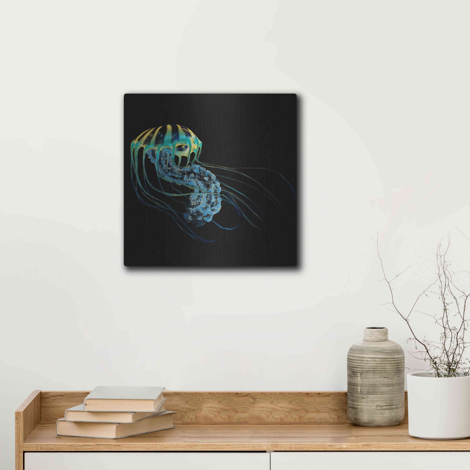 Luxe Metal Art 'The Deep Rastafari' by Epic Portfolio Metal Wall Art,12x12