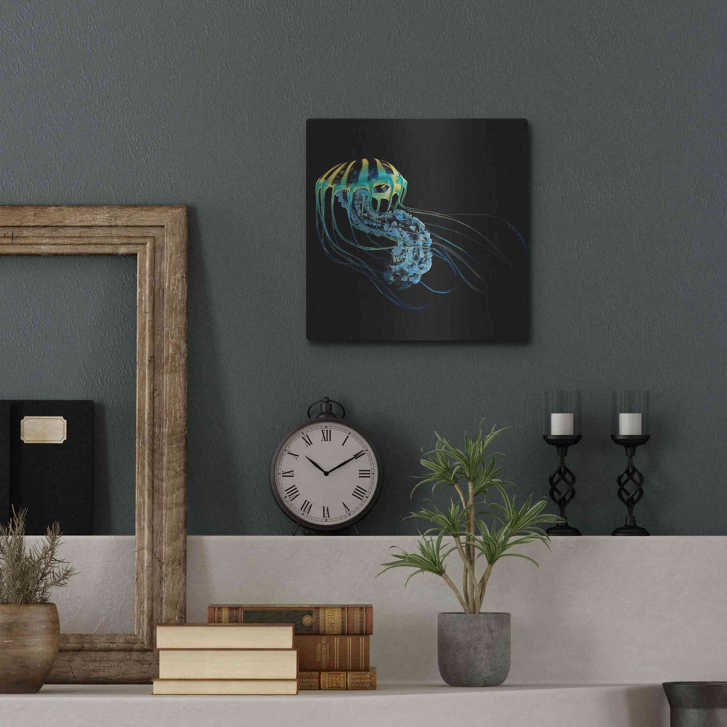 Luxe Metal Art 'The Deep Rastafari' by Epic Portfolio Metal Wall Art,12x12